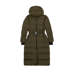REISS Colette Belted Longline Hooded Puffer Coat